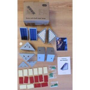 New Solar Stair Lights 8 Pack, Solar Lights Waterproof IP67, Outdoor Step Lights